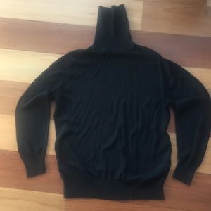 Black turtleneck sweater